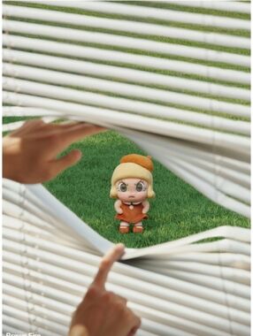 POP MART Angry Molly Plush Pendant - Brown Fire